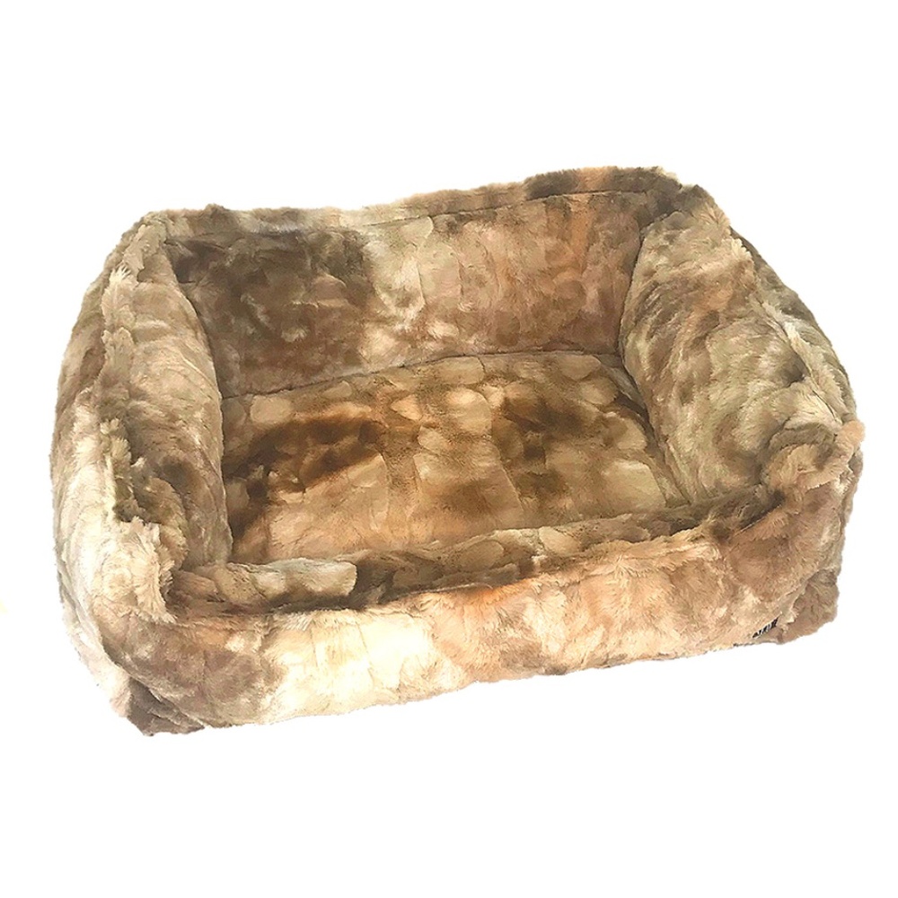 Faux Rabbit Fur Lounge Dog Bed